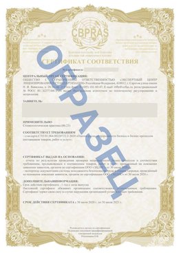 Образец Сертификат СТО 01.064.00220722.2-2020 Лыткарино Сертификат СТО 01.064.00220722.2-2020 